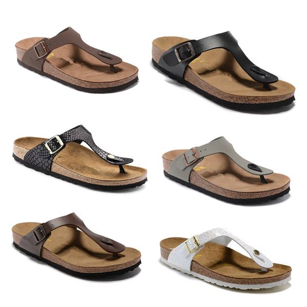 Gizeh Großhandel Sommer Korkschuhe für Männer und Frauen Designerin New Beach Bottom Fliplops Sandalen mit ein paar Flip-Flope Flip Flops Mayari Größe 34-46