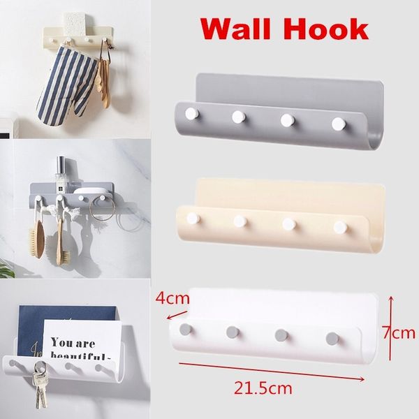 

key holder wall hook creative kitchen bathroom hanger storage hook towel rack