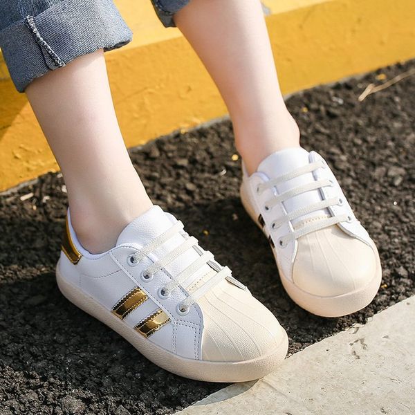 

2019 spring new kids shoes boys sneakers handmade boys shoes girls sneakers casual sports children shoes, Black