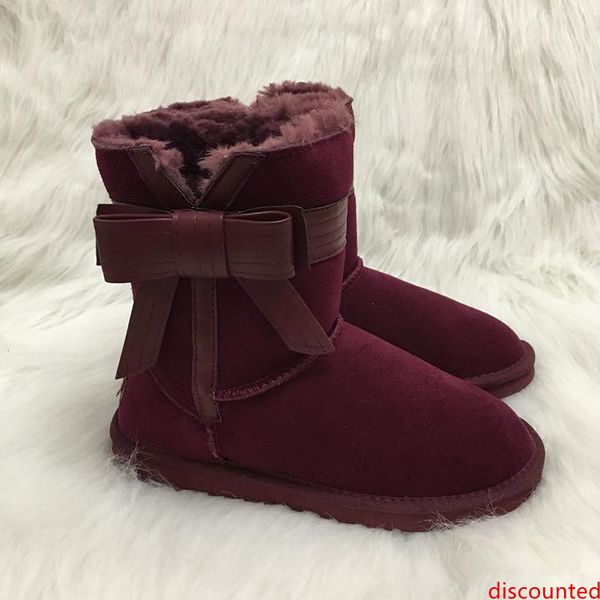 

new designer shoes fashion australian snow boots women boots big bow knot winter warm outdoor boots luxury shoes ivg