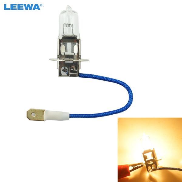 

leewa 20pcs warm white dc 24v h3 70w/100w halogen bulb truck bus headlight foglight driving lamp 3000k #ca2332