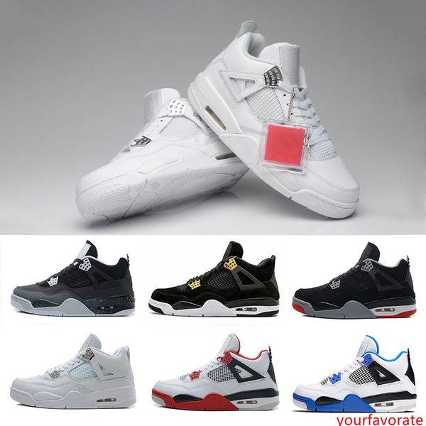 

summer tattoo 4 singles day 4s basketball shoes men pure money white cement raptors black cat bred fire red mens trainers sports sneakers