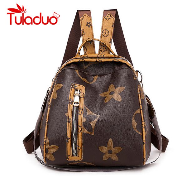 

women backpack female quality leather book school bags for college teenage girls sac a dos travel back pack rucksacks mochilas