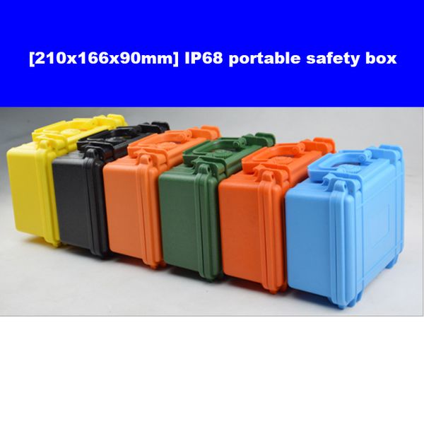 

[210x166x90mm] ip68 portable safety box, equipment seal box, waterproof, dustproof and fall proof instrument case with foam