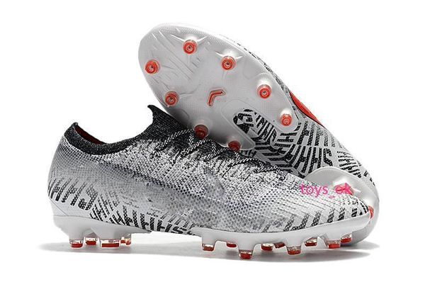 

grey red white original low ankle soccer cleats mercurial xii elite ag mens soccer shoes neymar shhh football boots