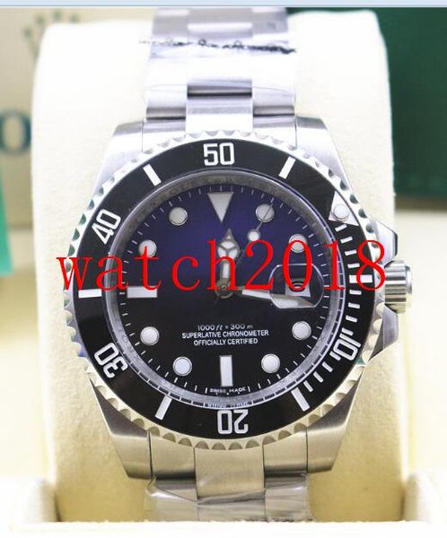 

Luxury Watch High Quality Su/b Blue Black Dial Ceramic Bezel Steel Mens Watch 116610LN Automatic Mens Watch Men's Wristwatch, Slivery;brown