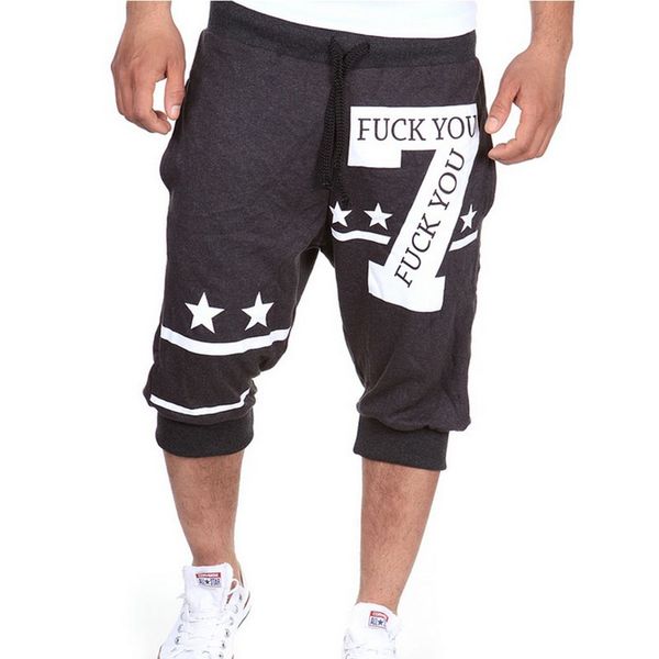 

men's shorts 2021 foreign trade selling 7 letters printed, White;black