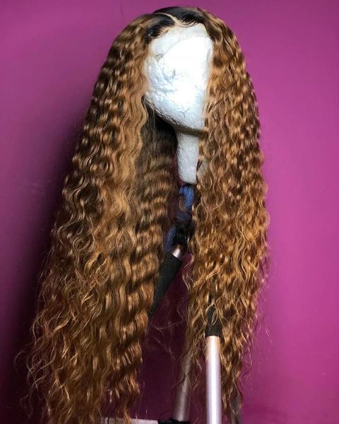 

lace front human hair wigs kinky curly wig for women pre plucked human hair wig natural hairline linman, Black;brown