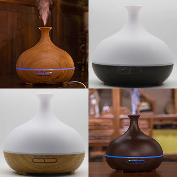 

aroma air humidifier oil diffuser 300ml led light dating humidifier fragrance ultrasonic diffusers wood grain finished for home