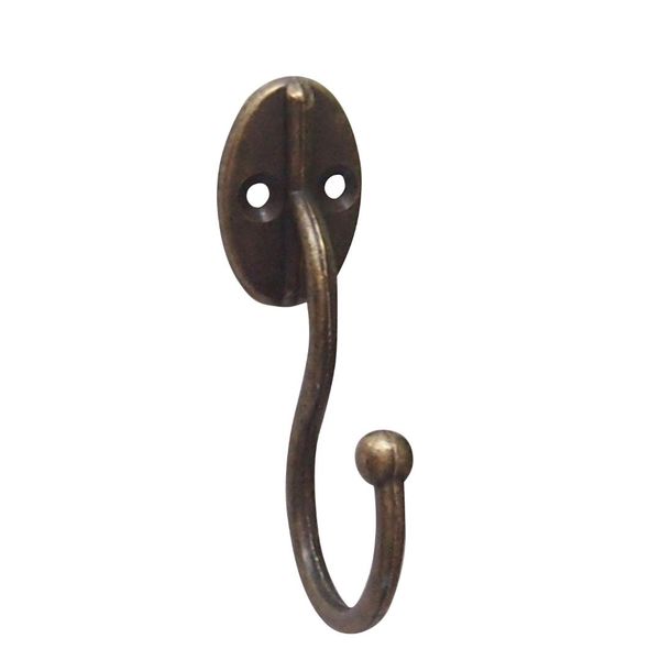 

vintage cast iron home bathroom hat coat clothes wall hook towel dress hanger