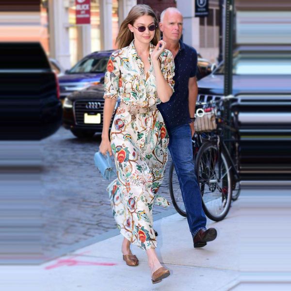 2019 Gigi Hadid 2019 Summer Fashion Brand Designer Dress Long Sleeve Runway Women Clothes Good Quality Plus Size Print Holiday Dress G8362 From