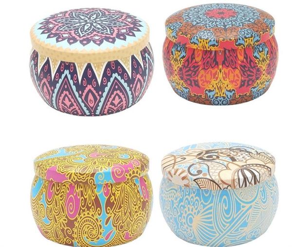 Aroma Tin Box Candela Candele per aromaterapia Cavalli naturali Bocca di ferro Sposare un regalo di accompagnamento Cera di soia Comode vendite calde 12 9ymC1