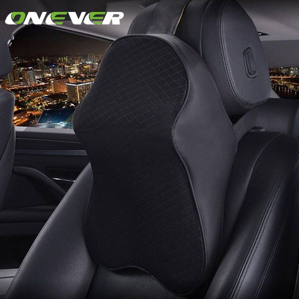 

onever шеи поддержки подушка автомобиля подушка пены памяти подголовник шеи автомобильный авто сиденья защита головы сиденья