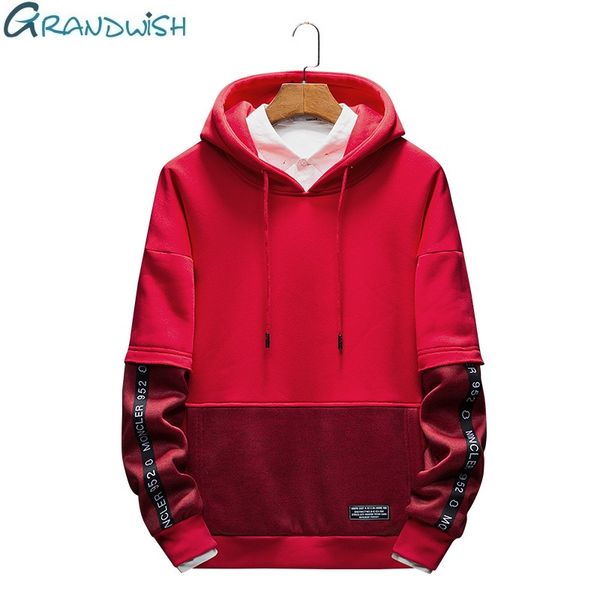 

grandwish мђжка пвоѬк капоном ђлина одежда dropshipping одежда оловка капо, Black