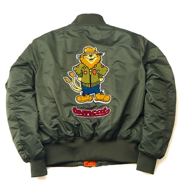 

autumn winter vintage ma-1 streetwear hip hop coats clothes american college bomber flight pilot jacket men, Black;brown