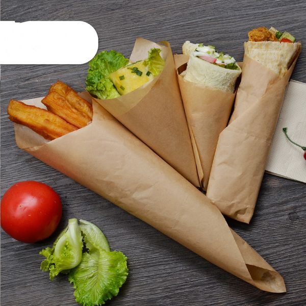 

200pcs chicken sandwich paper rolls greaseproof paper, baking oil absorption paper bread hamburg