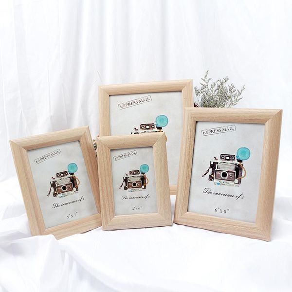 

1pc wood ps frame picture wall frame poster p fame cadre p murale picture for living room soporte fotos