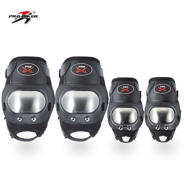 

motorcycle stainless steel riding hoods four-piece anti-wrestling knee elbow cross country rider knight safeguard summer