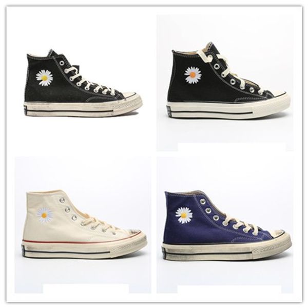 

pmo gd x peaceminusone skateboarding chuck 2020 fashion designer black daisy mens women classic 1970s casual canvas shoes size 36-44