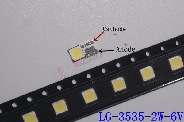 Freeshipping Nuovo LED LED LED LED LED 2W 6V 3535 BAGNO BACCHIO LCD bianco per l'applicazione TV TV LATWT391RZLZK 1000PCS