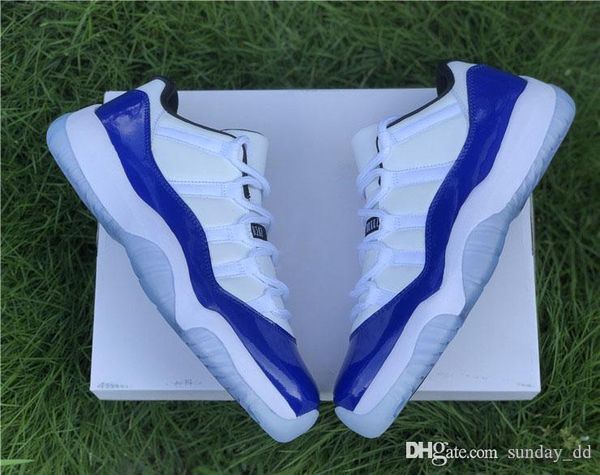 

2020 air authentic 11 low wmns concord white bred basketball shoes 11s men women white black retro athletic sneakers with box av2187-160