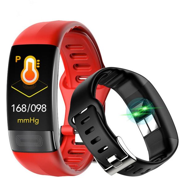 

p11 smartband blood pressure smart band heart rate monitor ppg ecg smart bracelet activity fitness tracker electronics wristband