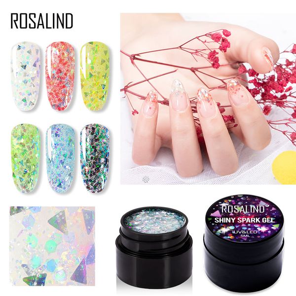 

rosalind nail gel polish semi permanent nail art dazzling diamond hybrid varnish extension poly base coat uv gel polish, Red;pink