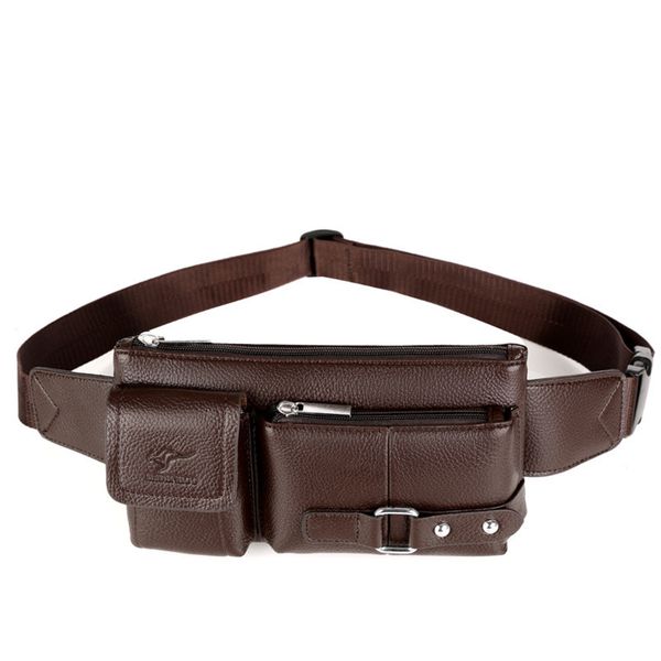 

men's new fashion pu leather multifunctional sports bags chest bag male belt casual waist shoulder bag messenger bags fanny pack