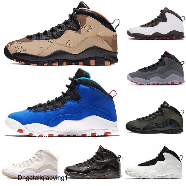 

basketball shoes  mens desert camo jumpman 10s tinker x vo white seattle powder blue sport trainers stealth designer shoes size7-13, Black