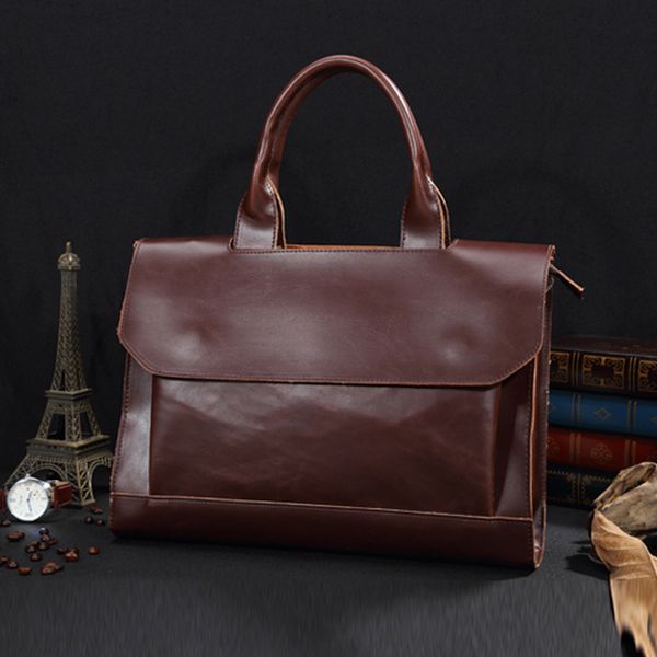 

korean men's bag chao men's bag retro single shoulder original briefcase business handbag slant business