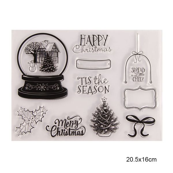

crystal ball metal cutting dies and clear stamps set new 2020 christmas scrapbooking make card album craft stencil new arrivals