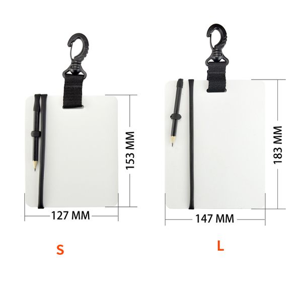 

pool & accessories underwater writing slate diving wordpad gear board with swivel clip and pencil for water sports swimming