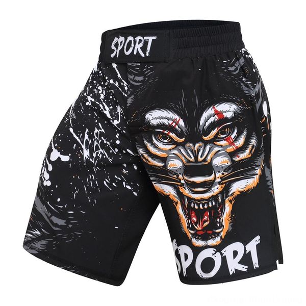 

men printing mma boxing wear athletic & outdoor apparel shorts breathable fighting muay thai training pants gym sanda sports clothing profes, Blue