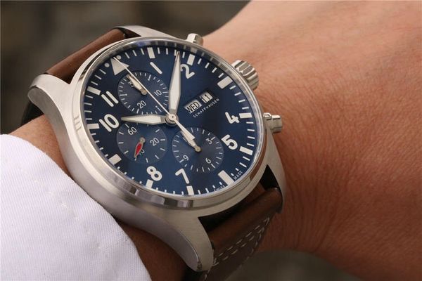 

Zf men 039 luxury brand pilot erie iw377714 ver ion a ia7750 automatic mechanical movement appearance watch diameter 43 mm ca e thickn