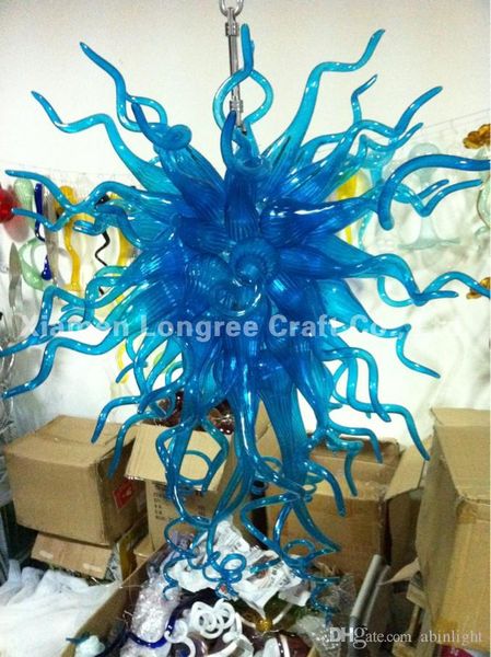 

modern crystal chandelier ac led blown glass chandelier new style blue glass chandelier artistic lamps