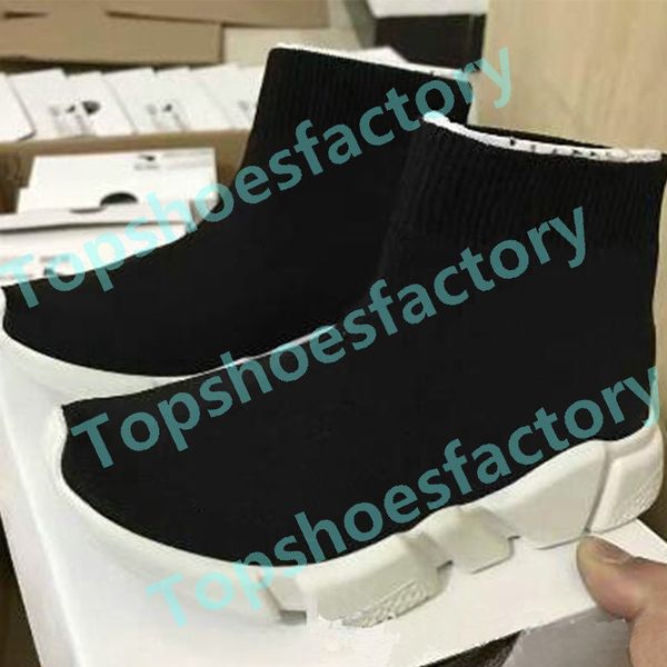 

2019 infant athletic & outdoor kids sock shoes speed sock high sneaker tess mesh outdoor sports shoes toddler boy girl trainer stretch-knit, Black