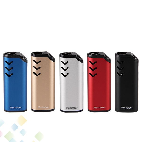 

Original ECT Musketeer Battery Preheating 650mAh VV for Thick oil Cartridges Vaporizer Electronic Cigarette DHL Free