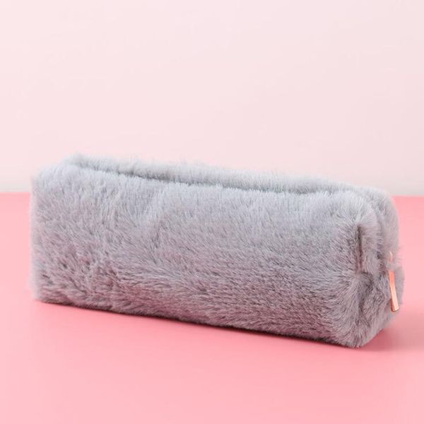 

pencil case kawaii plush cosmetic case bag for girls cute large capacity school supplies materials stationery gifts