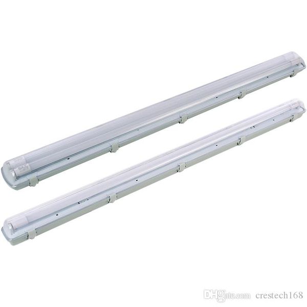 crestech Supporto per tubo a LED Basi per lampade Apparecchio T8 Tubo a LED Apparecchio a prova di tre piedi Staffa da 120 cm Antipolvere Antideflagrante Luci per magazzino