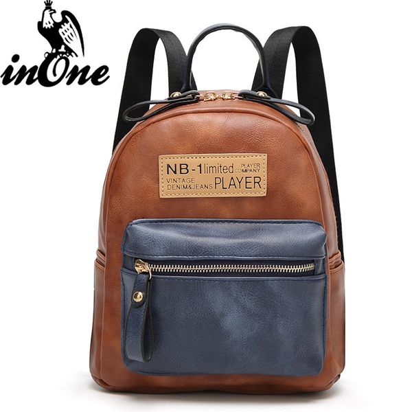 

2019 new version backpack travel back pack bags with splice pu leather