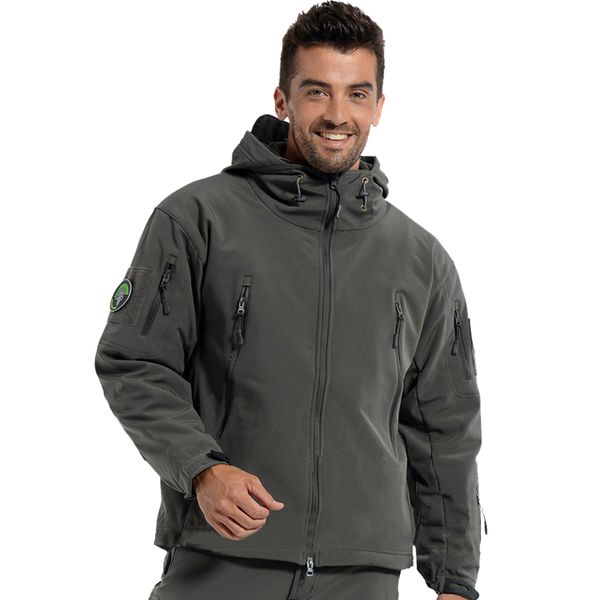 Casaco de Marca de Moda V5 .0 Militares Homens Táticos Casaco Lurker Shark Skin Cool Shell Macio Impermeável Homens à prova de vento Windbreaker Casaco Casaco