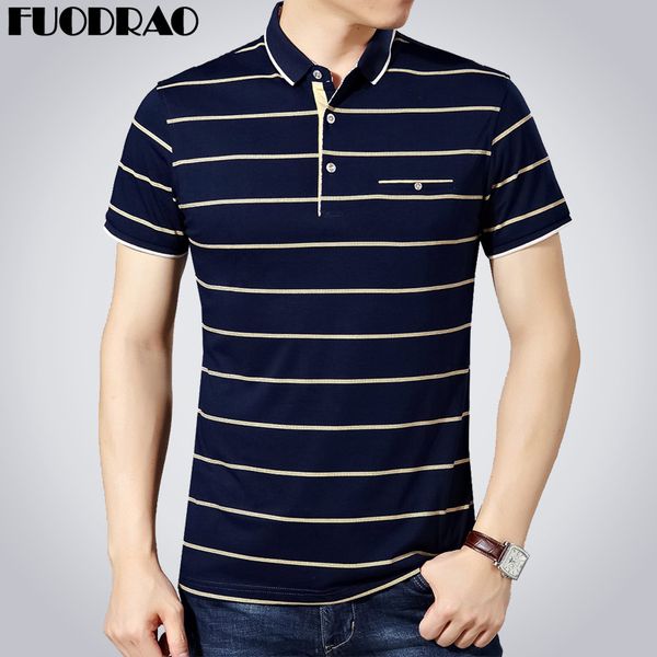 

fuodrao рубашки мужчины полосатый повседневный поло мужчины твердые хлопок tee рубашки homme slim fit с коротким рукавом топы тис b011, White;black