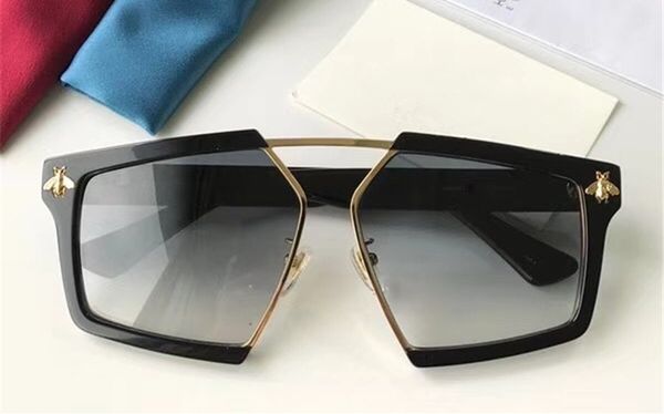 Lüks Bayan Güneş Gözlüğü Küçük Arı Stil Polarize Sunglass Pentagon Çerçeve Avant-Garde UV400 Sunglass Yeni Varış Hipster Güneş Gözlüğü