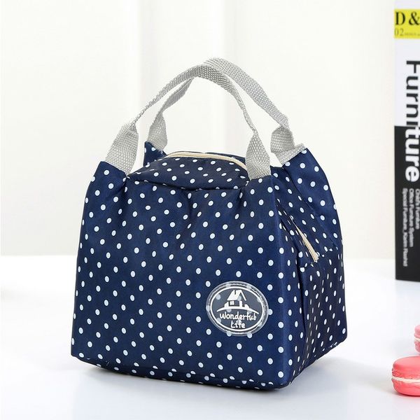 

lunch box portable insulated canvas lunch bag thermal food functional storage bag pattern cooler picnic lunch bags for women