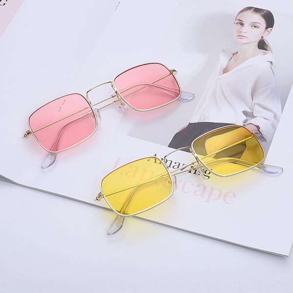 

small sun box sun fashion street pgraphy travel sunglasses metal transparent ocean glasses, Silver