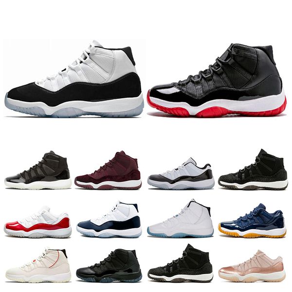 

11 11s mens basketball shoes concord 45 cap and gown legend blue platinum tint space jam xi women sport sneakers shoes