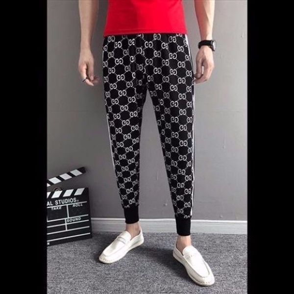 

2019 new pant fa hion pring and autumn lim letter printing feet jogger port beam foot ca ual track pant ize m 2xl