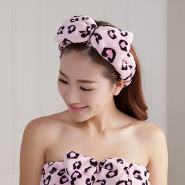 

cute butterfly end bath wash makeup hair band shower caps lovely ribbon wash face makeup beauty hairbands hair accessories towel