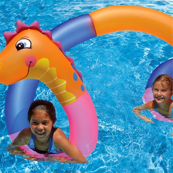 

seahorse swim ring snake shape floating row outdoor motion supplies environment protection colorful child inflatable creative 33 35hs c1