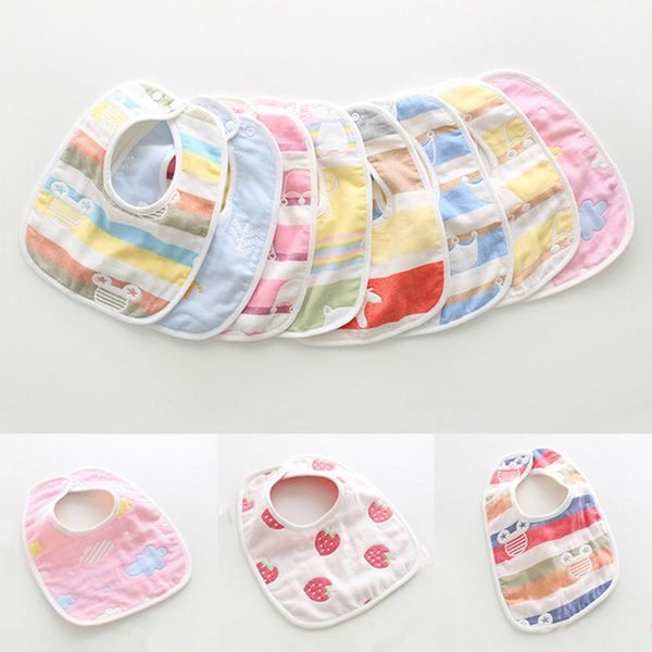 

baby cotton colorful bibs, Red;brown